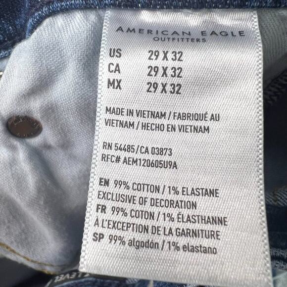 Men's American Eagle Next level airflex Slim medium wash distressed Size 29 X 32 - Picture 10 of 11